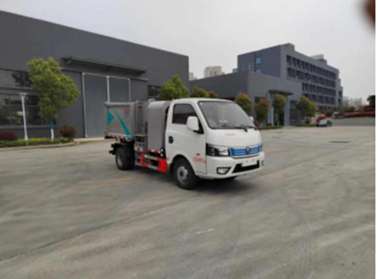  東風純電動掛桶式垃圾車			