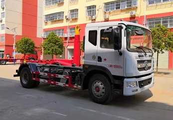 東風12方單橋套臂式車廂可卸式垃圾車