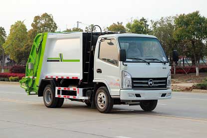 國六凱馬藍牌壓縮式垃圾車