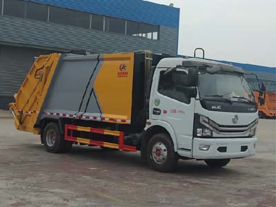 程力8方壓縮式垃圾車