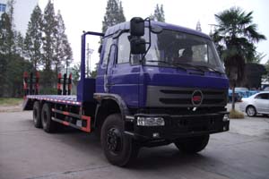 東風后雙橋平板運輸車